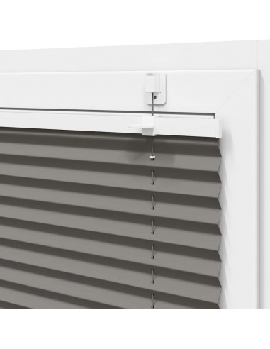 Tenda Plissettata Antracite 110x100cm Larghezza Tessuto 109,4cm