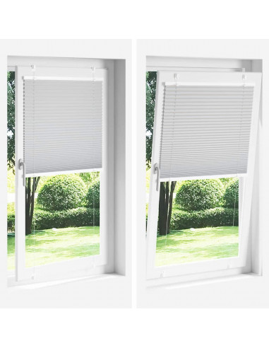 Tenda Plissettata Antracite 50x100 cm Larghezza Tessuto 49,4 cm