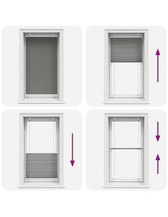 Tenda Plissettata Antracite 70x100 cm Larghezza Tessuto 69,4 cm 2