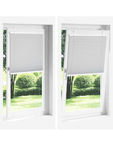 Tenda Plissettata Crema 60x100 cm Larghezza Tessuto 59,4 cm