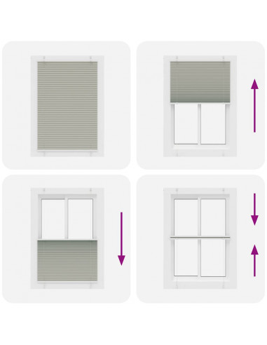 Tenda Plissettata Grigio Chiaro 100x150 cm Larghezza Tessuto