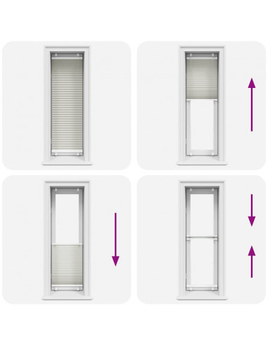 Tenda Plissettata Grigio Chiaro 40x150 cm Larghezza Tessuto