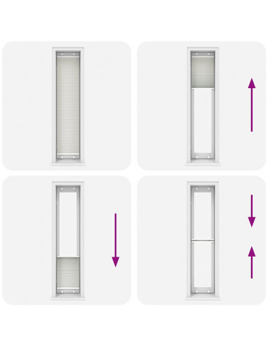 Tenda Plissettata Grigio Chiaro 45x200 cm Larghezza Tessuto