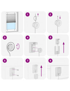 Tenda Plissettata Grigio Chiaro 50x200 cm Larghezza Tessuto 2