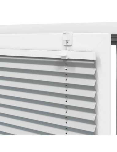 Tenda Plissettata Grigio Chiaro 50x200 cm Larghezza Tessuto