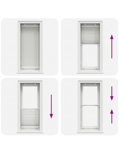 Tenda Plissettata Grigio Chiaro 55x150 cm Larghezza Tessuto 2