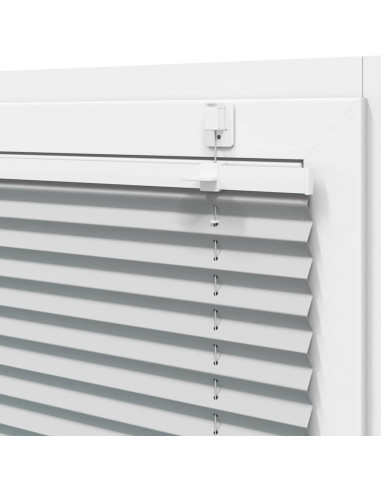 Tenda Plissettata Grigio Chiaro 65x200 cm Larghezza Tessuto