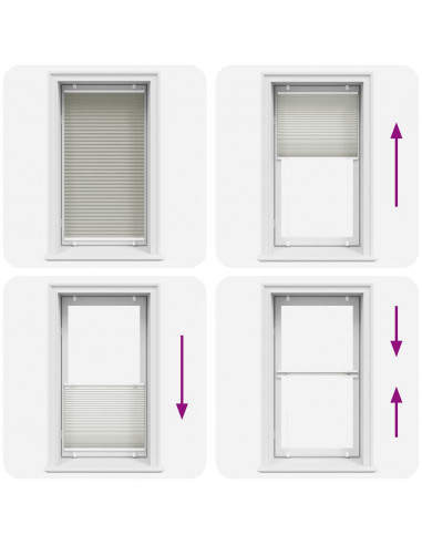 Tenda Plissettata Grigio Chiaro 70x150 cm Larghezza Tessuto