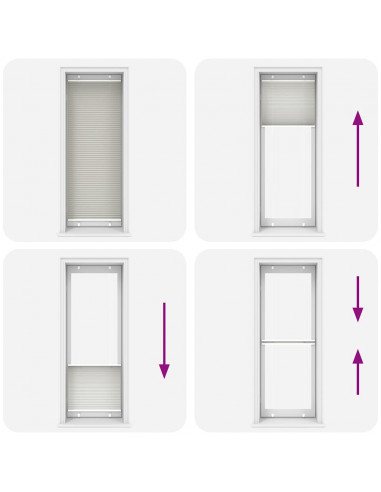 Tenda Plissettata Grigio Chiaro 70x200 cm Larghezza Tessuto