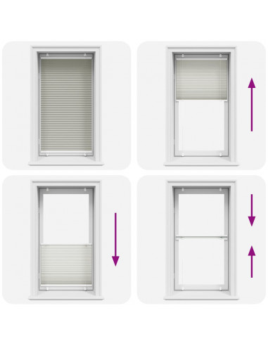 Tenda Plissettata Grigio Chiaro 75x150 cm Larghezza Tessuto