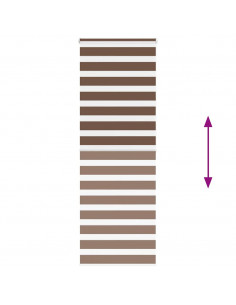 Tenda Plissettata Grigio Chiaro 75x200 cm Larghezza Tessuto 2