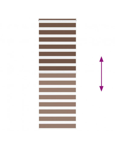 Tenda Plissettata Grigio Chiaro 75x200 cm Larghezza Tessuto