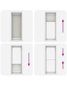 Tenda Plissettata Grigio Chiaro 80x200 cm Larghezza Tessuto 2