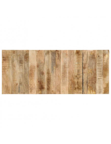 Testiera 200 cm in Legno Massello di Mango Grezzo