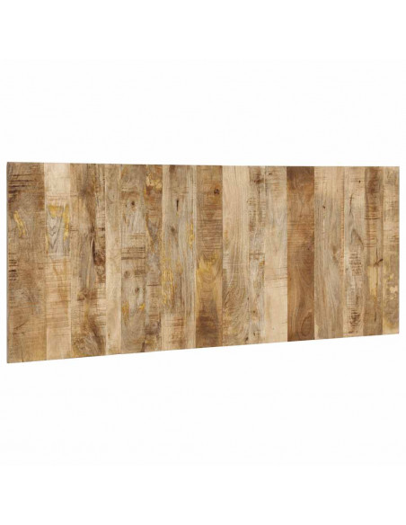 Testiera 200 cm in Legno Massello di Mango Grezzo