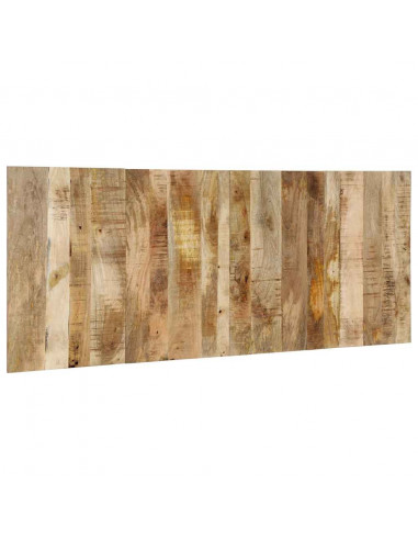 Testiera 200 cm in Legno Massello di Mango Grezzo