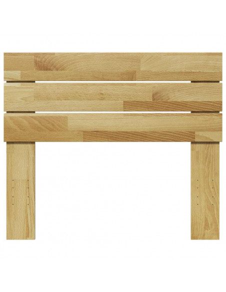 Testiera 80 cm in Legno Massello di Rovere