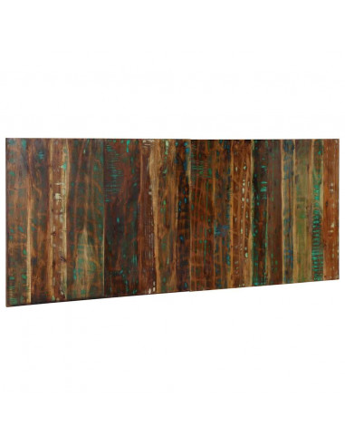 Testiera Multicolore 200 cm in Legno Massello Recupero