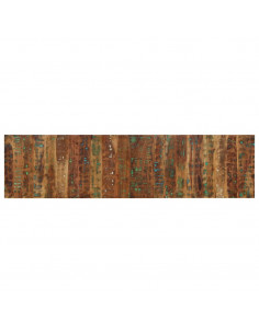 Testiera Multicolore 200 cm in Legno Massello Recupero 2