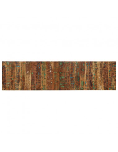 Testiera Multicolore 200 cm in Legno Massello Recupero