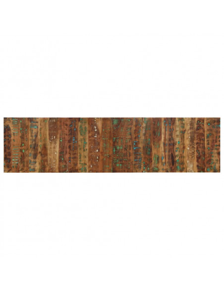 Testiera Multicolore 200 cm in Legno Massello Recupero