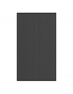 Zerbino a Strisce Nere e Grigie 115x200 cm 2