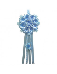 Fiocco nascita Baby Idea FC P Misura Piccola Azzurro Azzurro