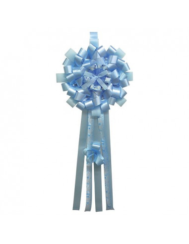 Fiocco nascita Baby Idea FC P Misura Piccola Azzurro Azzurro