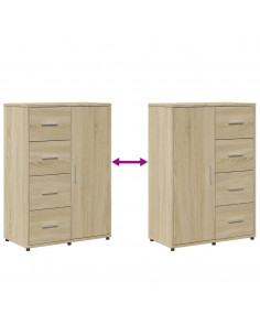 Credenza Rovere Sonoma 60x31x84 cm in Legno Multistrato 2