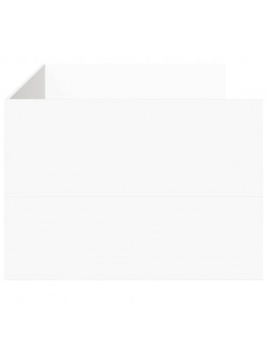 Divano Letto con Cassetti Bianco 90x200 cm in Legno Multistrato