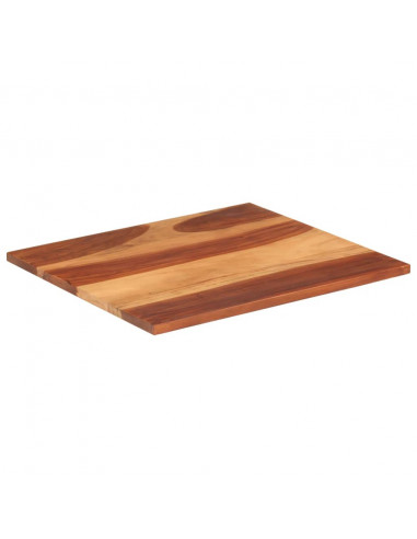 Piano Tavolo in Legno Massello di Acacia 25-27 mm 70x80 cm