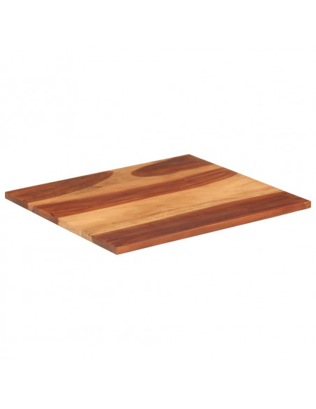 Piano Tavolo in Legno Massello di Acacia 25-27 mm 70x80 cm