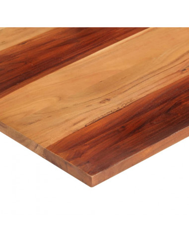 Piano Tavolo in Legno Massello di Acacia 25-27 mm 70x80 cm