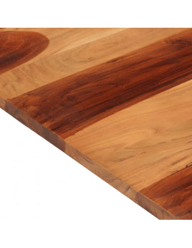 Piano Tavolo in Legno Massello di Acacia 25-27 mm 70x80 cm