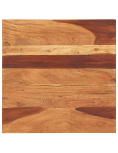 Piano Tavolo in Legno Massello di Acacia 15-16 mm 60x60 cm