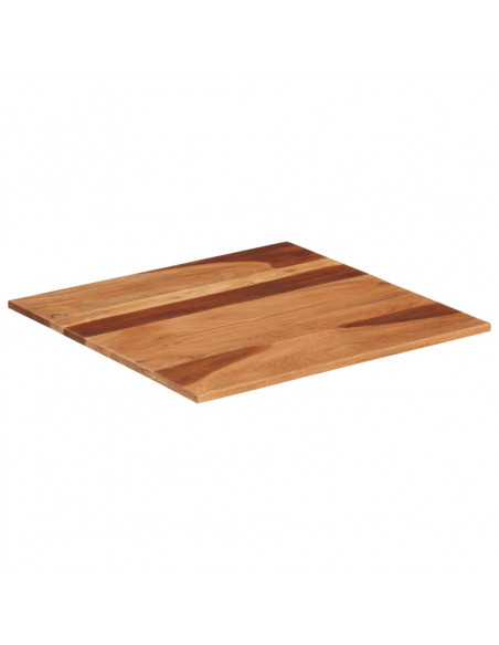 Piano Tavolo in Legno Massello di Acacia 15-16 mm 60x60 cm