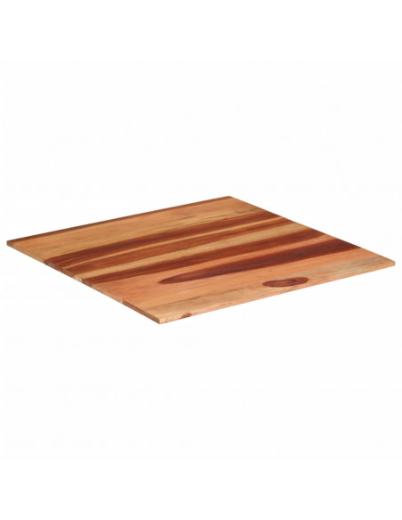 Piano Tavolo in Legno Massello di Acacia 15-16 mm 80x80 cm