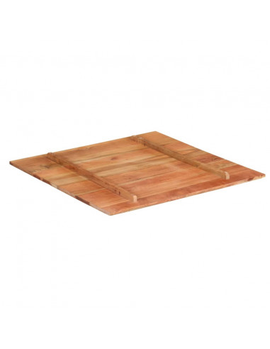 Piano Tavolo in Legno Massello di Acacia 15-16 mm 80x80 cm