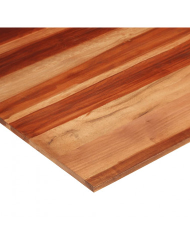 Piano Tavolo in Legno Massello di Acacia 15-16 mm 80x80 cm