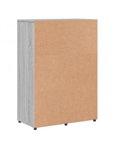 Credenze 2 pz Grigio Sonoma 60x31x84 cm in Legno Multistrato