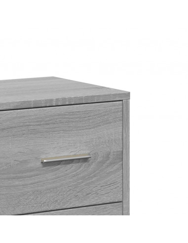 Credenze 2 pz Grigio Sonoma 60x31x84 cm in Legno Multistrato