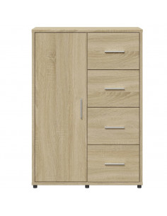 Credenze 2 pz Rovere Sonoma 60x31x84 cm in Legno Multistrato