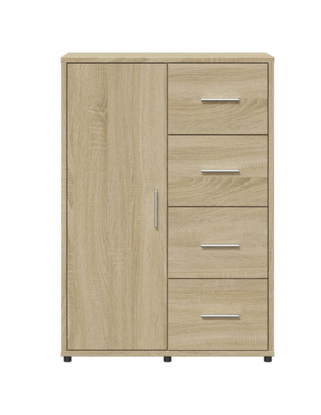 Credenze 2 pz Rovere Sonoma 60x31x84 cm in Legno Multistrato
