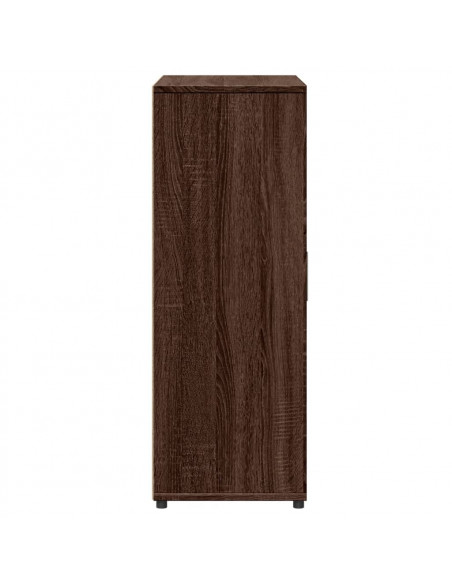 Credenze 2 pz Rovere Marrone 60x31x84 cm in Legno Multistrato