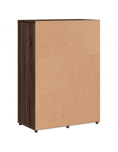 Credenze 2 pz Rovere Marrone 60x31x84 cm in Legno Multistrato