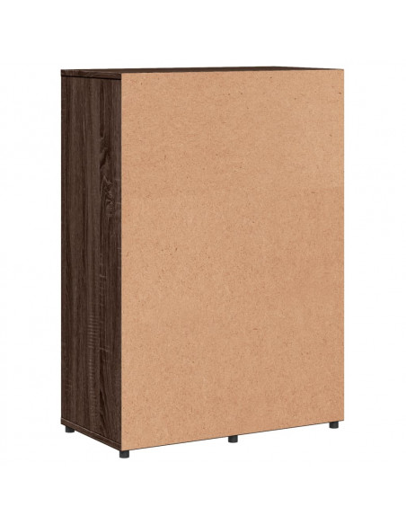 Credenze 2 pz Rovere Marrone 60x31x84 cm in Legno Multistrato