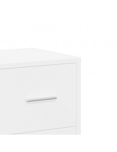 Credenze 2 pz Bianche 60x31x84 cm in Legno Multistrato