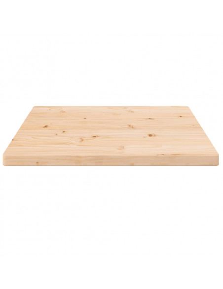 Piano Tavolo 60x60x2,5 cm in Legno Massello di Pino Quadrato