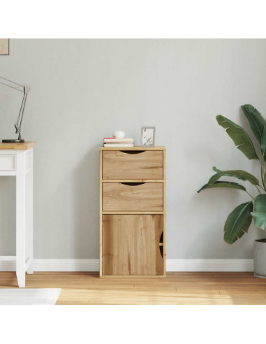 Armadietto Laterale con Cassetti ODDA 40x24x79 cm Legno di Pino