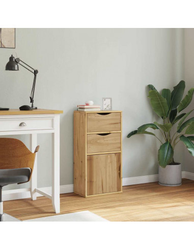 Armadietto Laterale con Cassetti ODDA 40x24x79 cm Legno di Pino